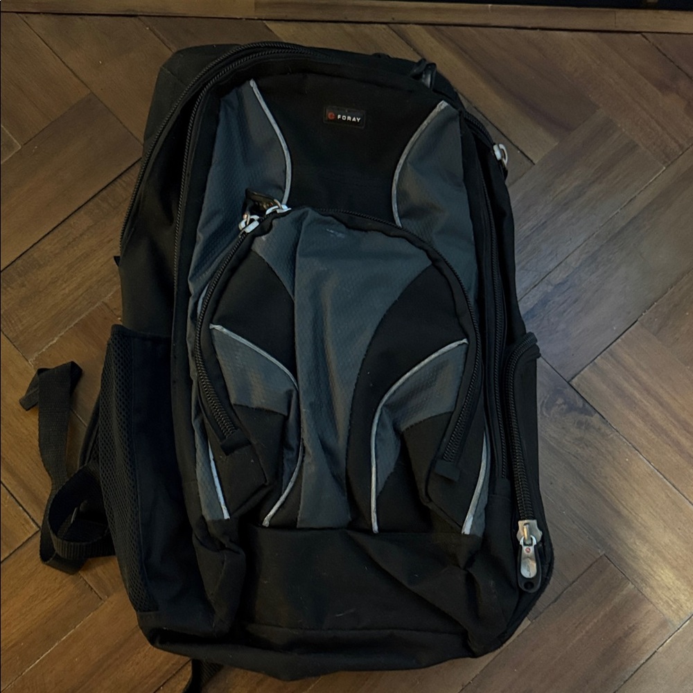 Foray Black and Gray Backpack